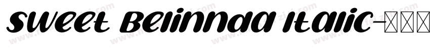 Sweet Belinnda Italic字体转换